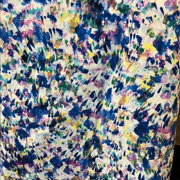 Ann Taylor White and Blue Pencil Skirt Knee-Length size 12P - Picture 3 of 10